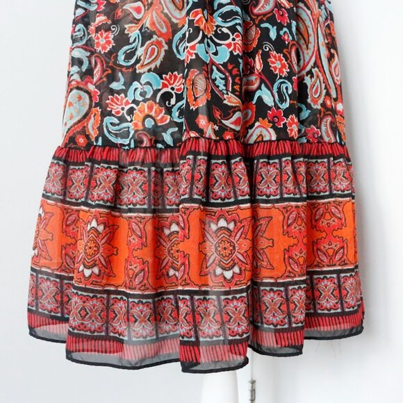 Patterned & Woven Summer Dress - Picture 6 of 7